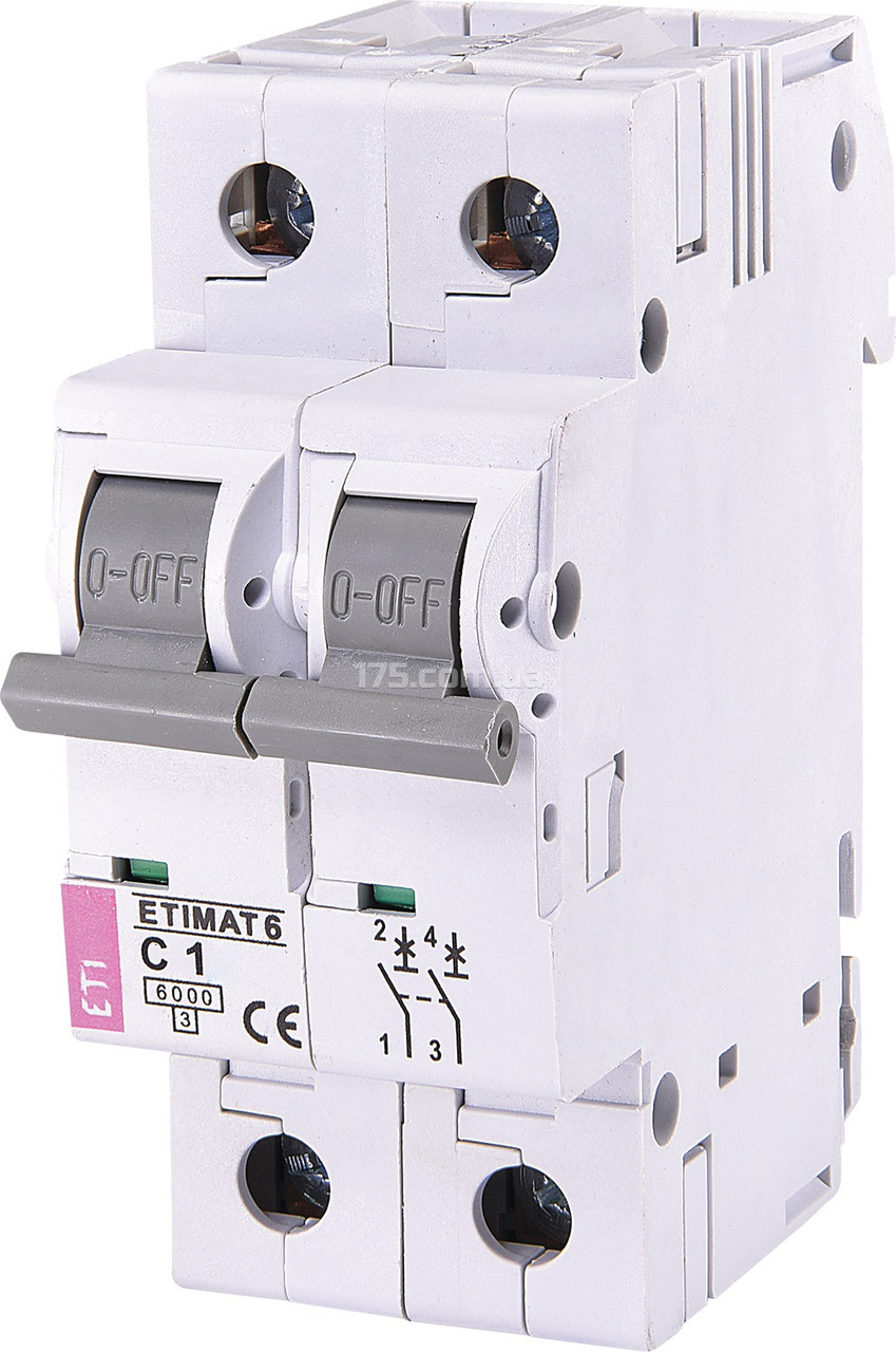 Автоматичний вимикач ETIMAT 6 2p C 32А (6kA)