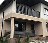 Огородження / Перила для ганку / Поручні / Огородження металеві на балкон терасу в стилі лофт, фото 6