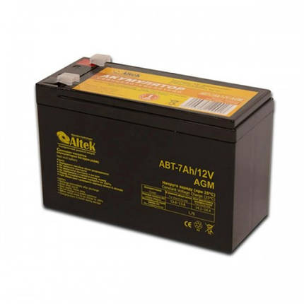 Акумулятор ALTEK ABT 7Аh 12V AGM, фото 1