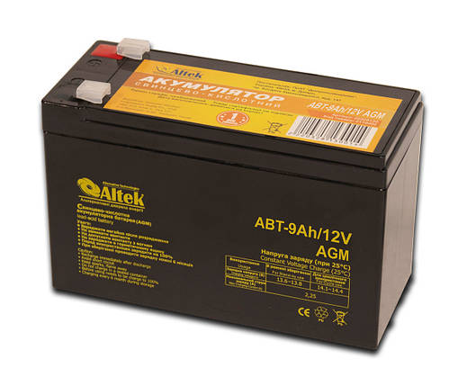 Акумулятор ALTEK ABT 9Аh 12V AGM, фото 1
