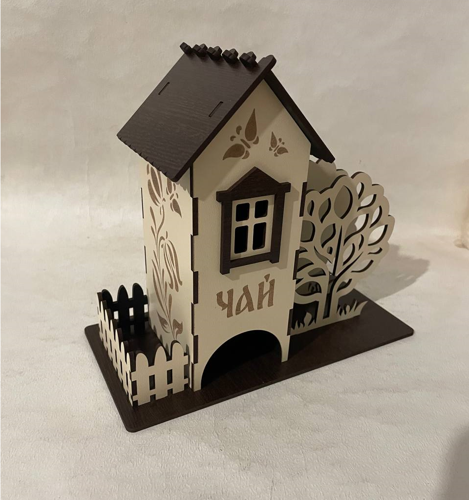 Підставка для серветок Чайний будиночок (підставка під чай,каву і серветки), фото 1