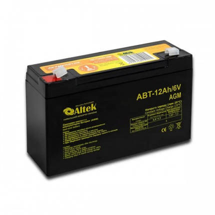 Акумулятор ALTEK ABT 12Ah 6V AGM, фото 1