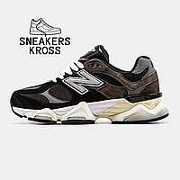 Женские кроссовки New Balance 9060 Black Brown, Демисезонные кроссовки Нью Беленс 9060 коричневые