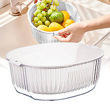 Універсальний двошаровий друшляк PET 50208-0054, Білий (WAN)