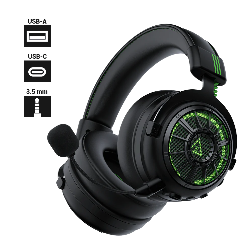 Ігрова гарнітура EKSA® StarEngine Pro об'ємний звук 7.1 для PS4 PS5 Xbox, мікрофон із шумозаглушенням, фото 1