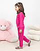 Піжама дитяча домашня рубчик кофта зі штанами Малиновий, фото 2