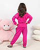 Піжама дитяча домашня рубчик кофта зі штанами Малиновий, фото 3
