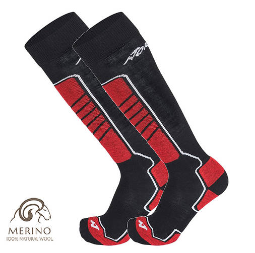 Шкарпетки гірськолижні Nordica All Mountain 2 Packs (2 пари) L 43-46 Black/Red, фото 4