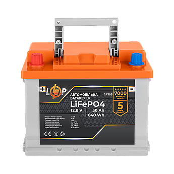 Автомобільний літієвий акумулятор LP LiFePO4 (+ зліва) 12V - 50 Ah