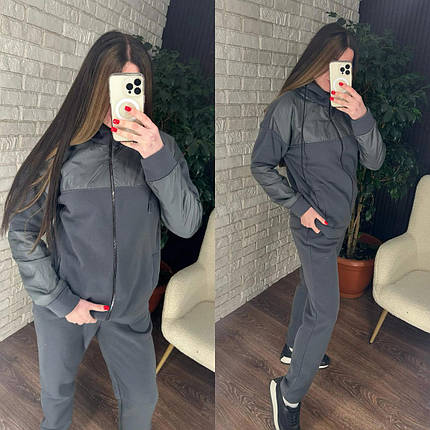 Неймовірний жіночий костюм на флісі, тканина "Трьохнитка" 52, 54 розмір 52, фото 1