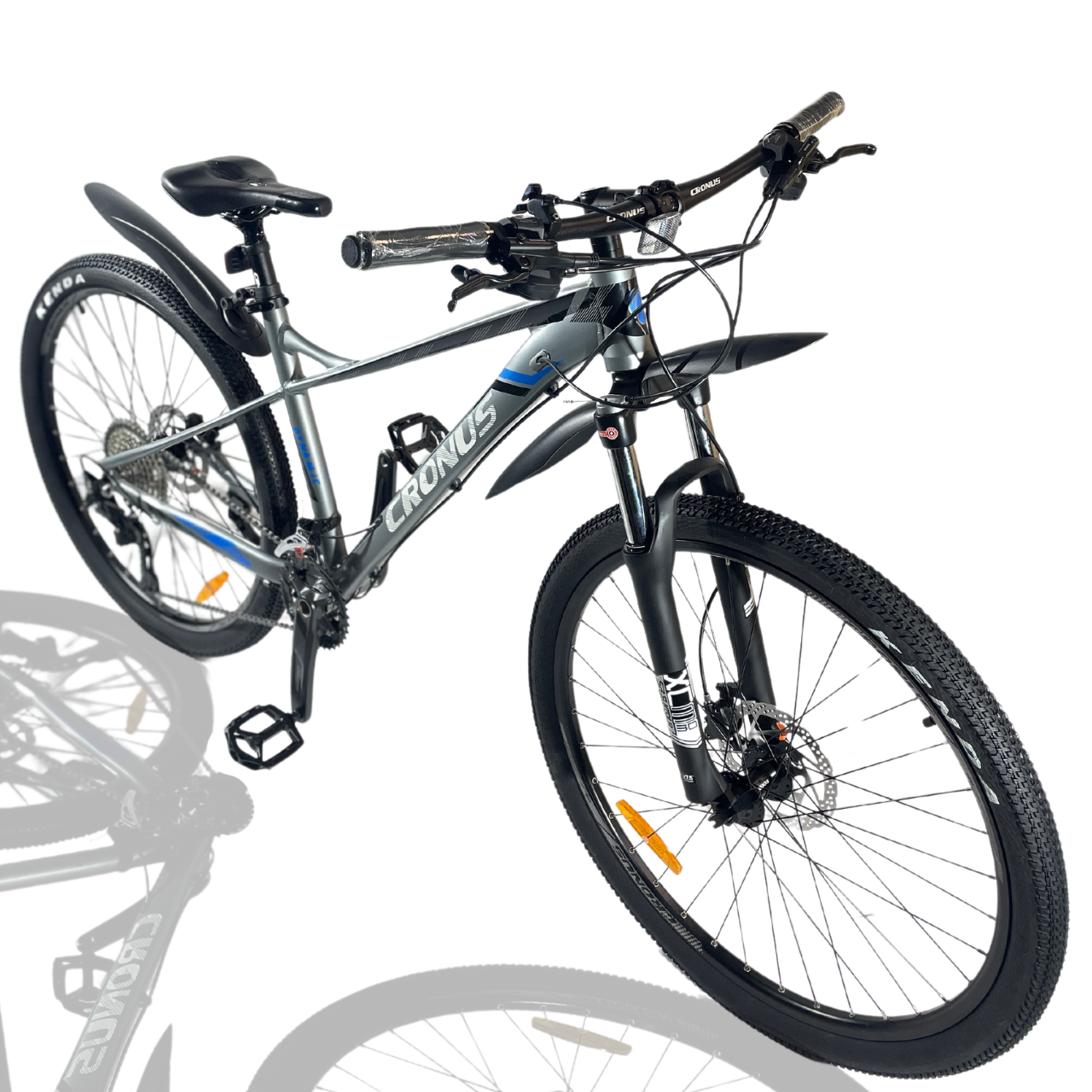 Велосипед Cronus колеса 27.5" модель Dynamic  Алюмінієва рама 19.5" сірий-синій 2025 року