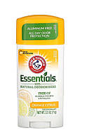 Essentials с натуральными дезодорантами, дезодорант, апельсин и цитрус, 71 г