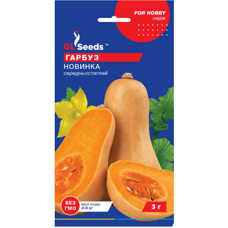 Насіння Гарбуз Новинка GL Seeds 3г (For Hobby292), фото 1