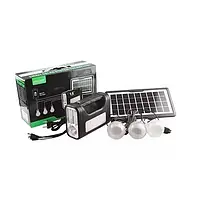 Портативная солнечная автономная система со светодиодными лампами и Li-Ion аккумулятором, Power bank ЗУ tru
