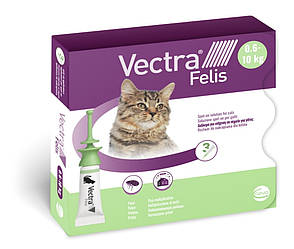 Ceva (Сева) Vectra Felis (Вектра Феліс) Краплі від бліх та кліщів для котів 3 шт × 0,9 мл 1 уп