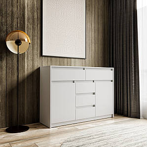 Комод на 5 шухляд і 2 дверцята Ш1271*В910*Г400 білий