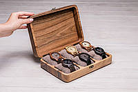 Підставка - органайзер для зберігання наручних годинників Персоналізована іменна коробочка для годинників