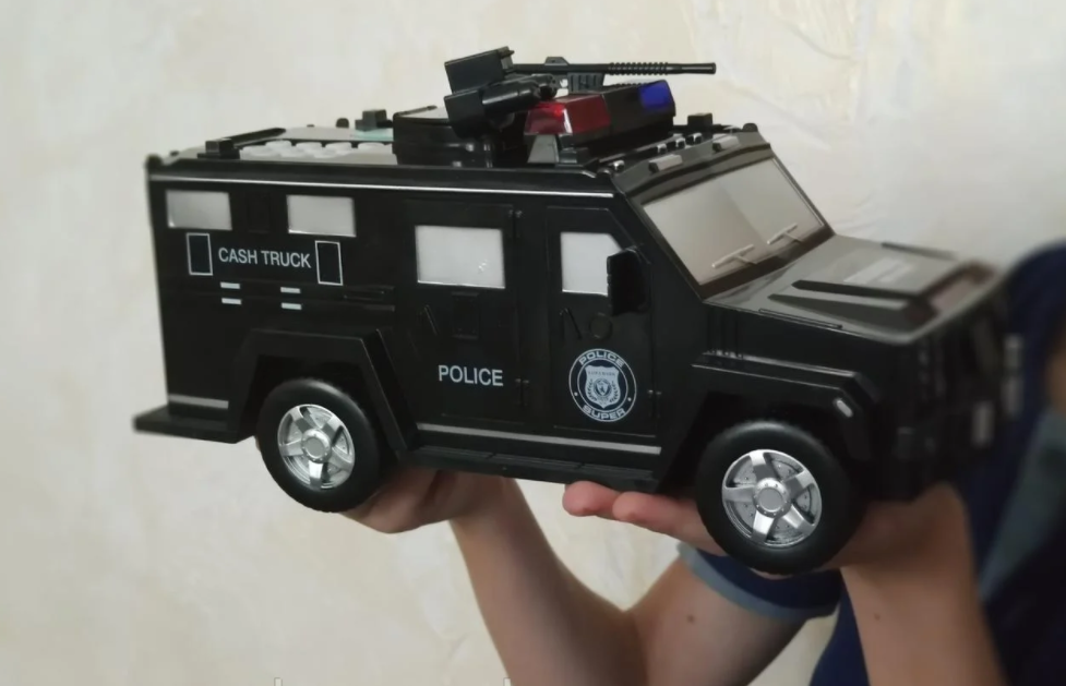 Детский электронный сейф копилка с отпечатком пальца и кодом, игрушка грузовик со звуковыми эффектами tru - фото 5 - id-p2091313404