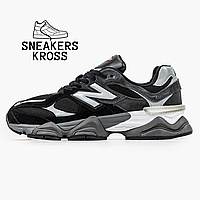 Жіночі кросівки New Balance 9060 Black White, Демісезонні кросівки Нью Беленс 9060 чорно-білі