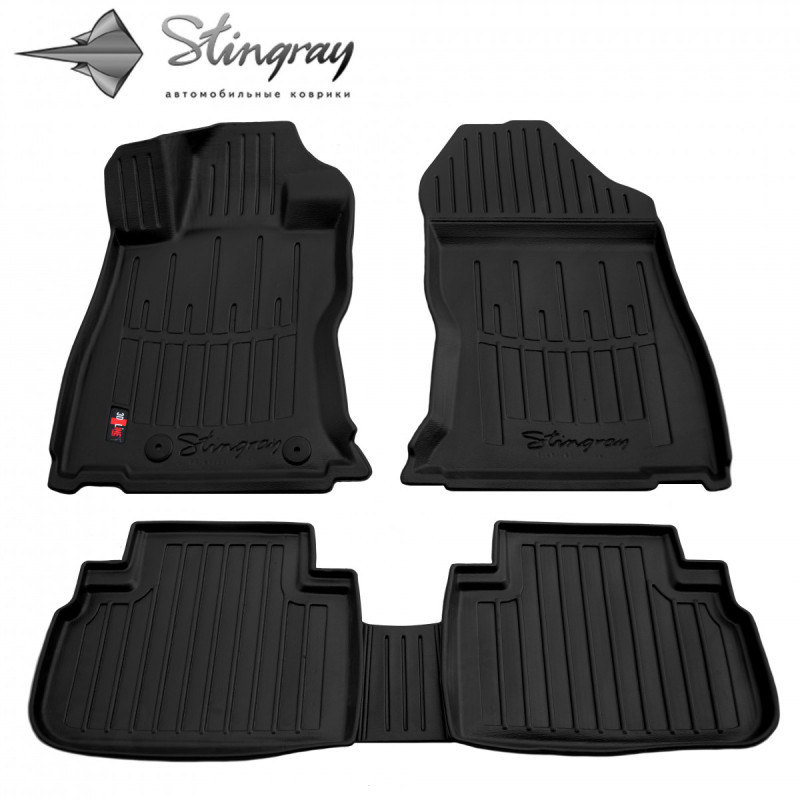 Гумові 3D килимки в салон на Subaru Forester (SJ) 2012-2018 Stingray