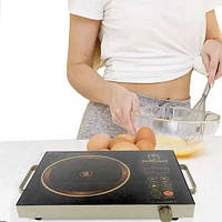 Настольная инфракрасная плита, плита одноконфорочная, плита настольная Crownberg CB1324 2000Вт керамика Черная tru