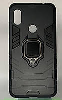 Ударопрочный чехол Transformer Ring for Magnet для Xiaomi Redmi Note 6 Pro (Черный / Soul Black)