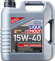 Минеральное моторное масло Liqui Moly MoS2 Leichtlauf 15W-40, 4л(897052449754)