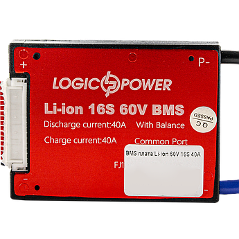 BMS плата Li-ion 60V 16S 40A симметрия