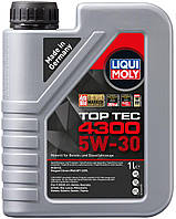 НС-синтетическое моторное масло Liqui Moly Top Tec 4300 5W-30 для Peugeot / Citroen / Fiat, 1л(897076406754)