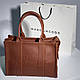 Жіноча сумка Марк Якобс Tote bag, коричнева, фото 2