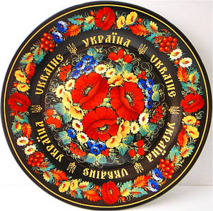 Керамічна тарілка Петриківський розпис (Маки) 13 см Гранд Презент GP-UK-MT-084-1