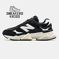 Женские кроссовки New Balance 9060 Black White V2, Демисезонные кроссовки Нью Беленс 9060