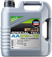 НС-синтетическое моторное масло Liqui Moly Special Tec AA 0W-16, 4л(2039506213754)