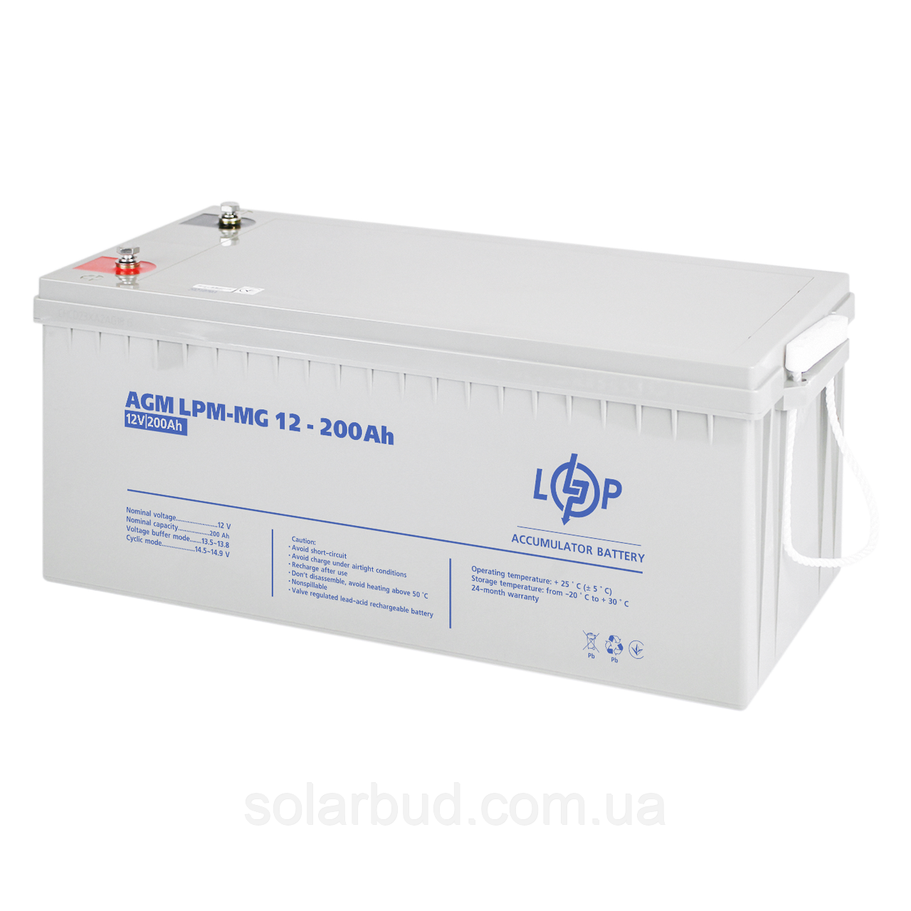 Акумулятор мультигелевий LPM-MG 12V - 200 Ah