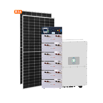 Сонячна електростанція (СЕС) 30kW GRID 3Ф з АКБ (можливе використання під зелений тариф)