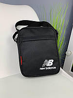 Сумка мужская New Balance, сумка для мужчин спортивна, сумка текстильная на молнии, сумка Черная tru