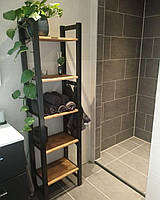 Стильний стелаж для ванної кімнати в стилі LOFT