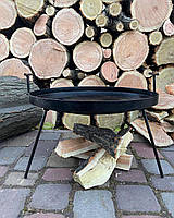 Сковорода для відкритого вогню Велика дискова сковорода 40 см Тарілка для смаження на багатті, фото 3