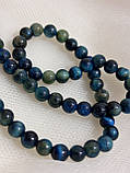 Намистини Тигрове око темно-блакитне 6мм, фото 3