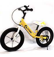 Дитячий велобіг T12 із ручним гальмом, на надувних колесах, із регульованим кермом (12 дюймів).
