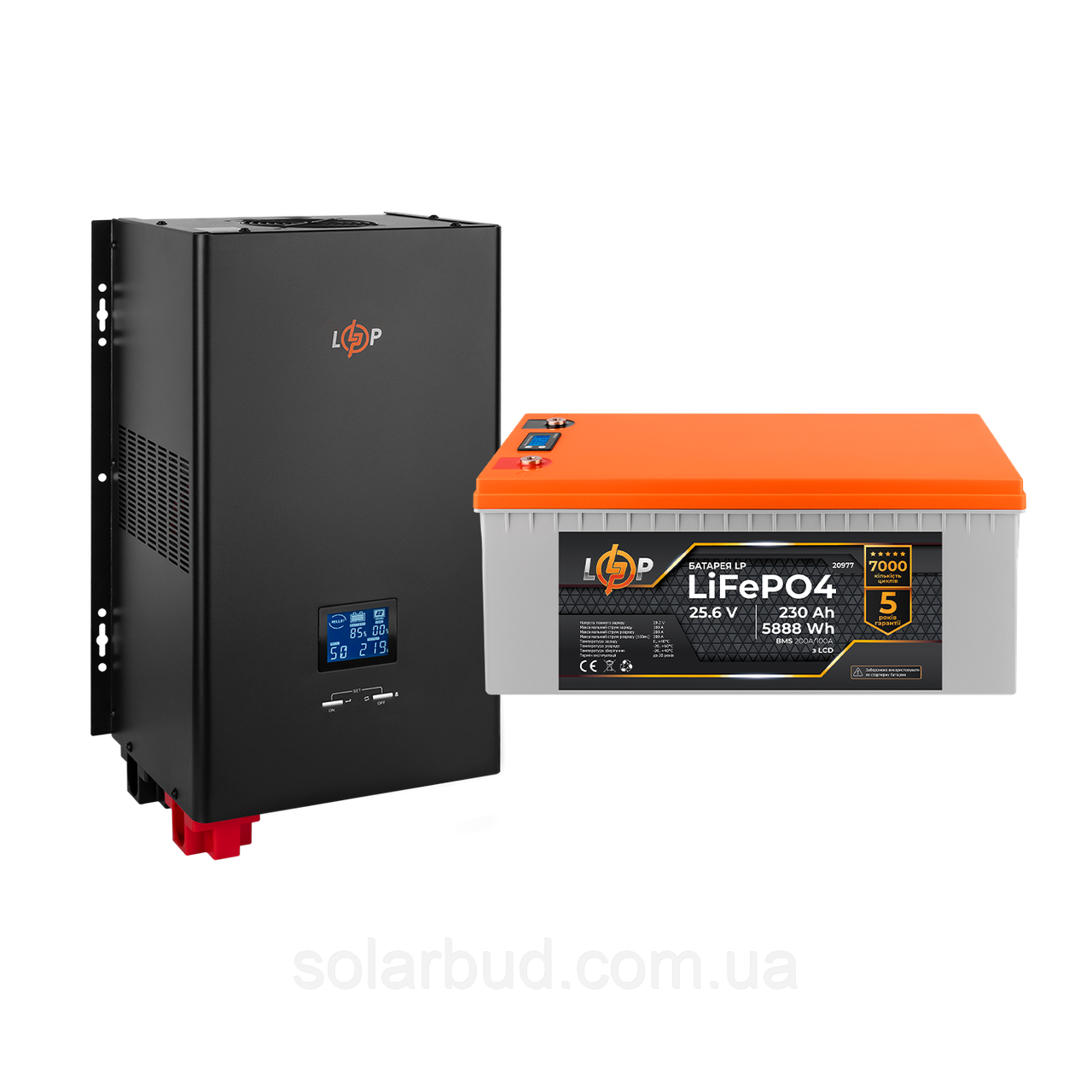 Комплект резервного живлення LP (LogicPower) ДБЖ + літієва (LiFePO4) батарея (UPS W5000+ АКБ LiFePO4 5888W)