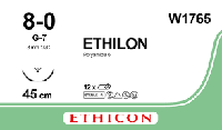 Этилон (Ethilon) 8/0, длина 45см, обр-реж. игла 8мм W1765