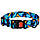 Нашийник для Собак BronzeDog Urban Camo Нейлоновий з Пластиковою Пряжкою Синій XL, фото 3