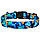 Нашийник для Собак BronzeDog Urban Camo Нейлоновий з Пластиковою Пряжкою Синій XL, фото 4
