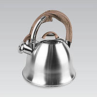 Чайник зі свистком 3.0 л із неіржавкої сталі Maestro MR-1320-W Чайник для індукційної плити Чайник газовий