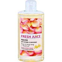 Масло для тела Fresh Juice Rose & Ilang-Ilang + Peach Oil Для ухода и массажа 150 мл (4823015928789)