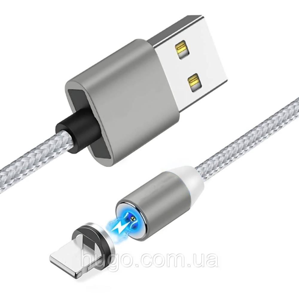Кабель магнітний для заряджання Lighting, M3, 1м / Шнур для заряджання телефону / Кабель для гаджетів на магнітах