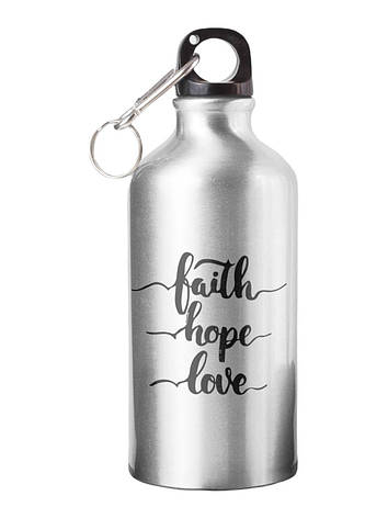 Спортивна пляшка Faith hope love СП-001 500 мл, фото 1