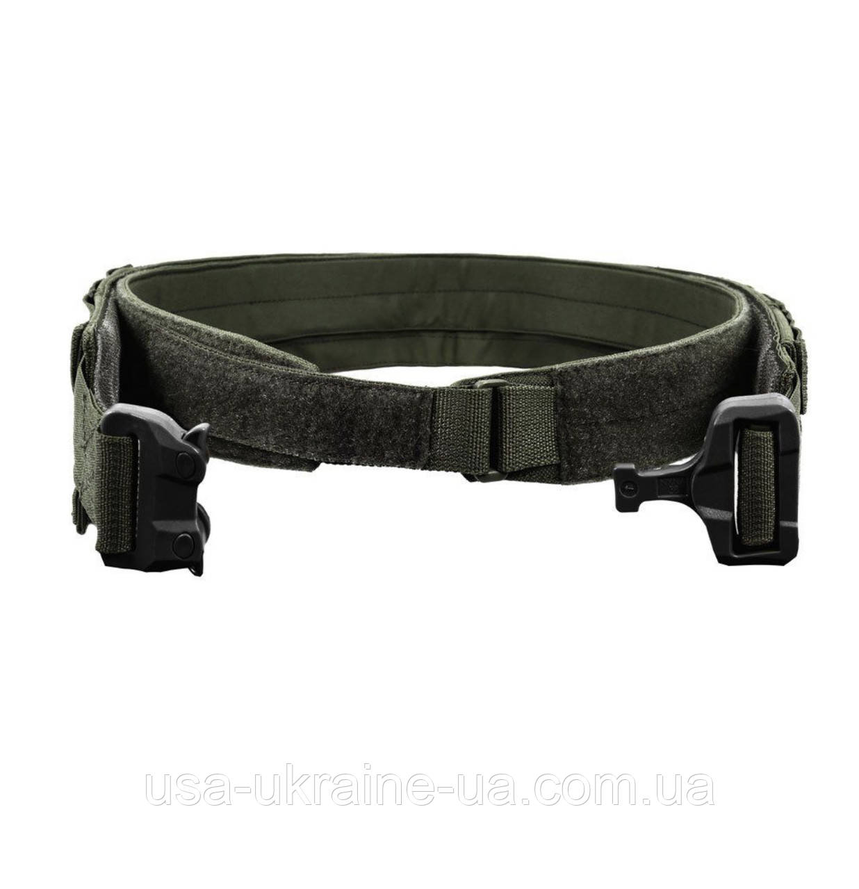 Боевой пояс Warrior Assault Systems Low Profile MOLLE с полимерным ремнем Cobra олива - фото 3 - id-p2091373776