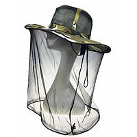 Москитная сетка на голову защитная против мошек и комаров, накомарник антимоскитка для военных олива tru